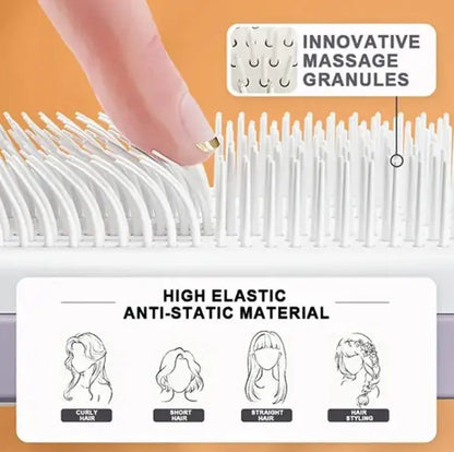 4-in-1 Self-Cleaning Hair Brush
