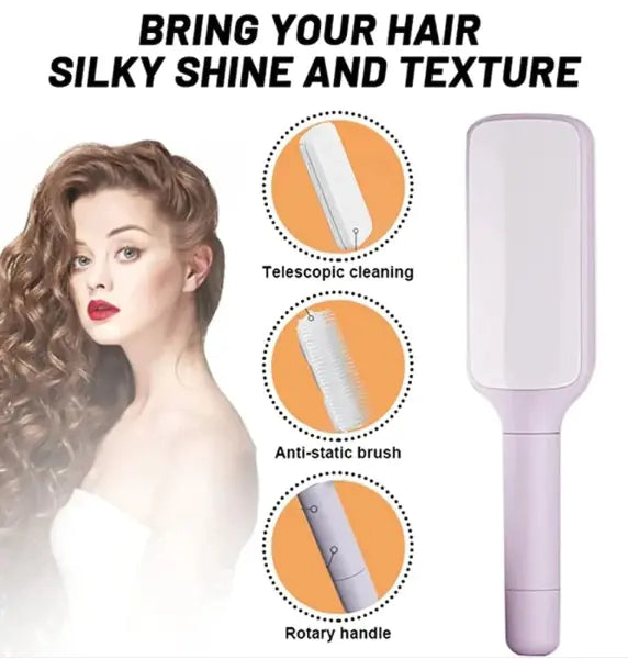 4-in-1 Self-Cleaning Hair Brush
