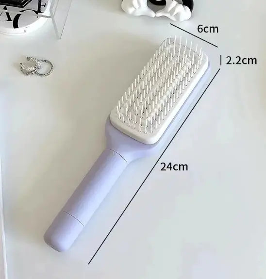 4-in-1 Self-Cleaning Hair Brush