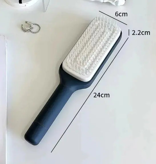4-in-1 Self-Cleaning Hair Brush